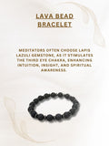 Ishhaara Lava Bead Bracelet