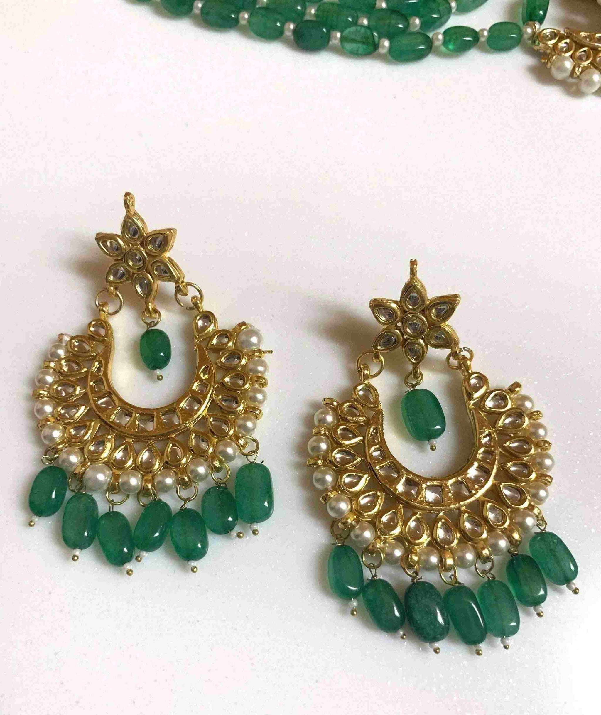 Ishhaara Layered Chandbali Pendant Necklace