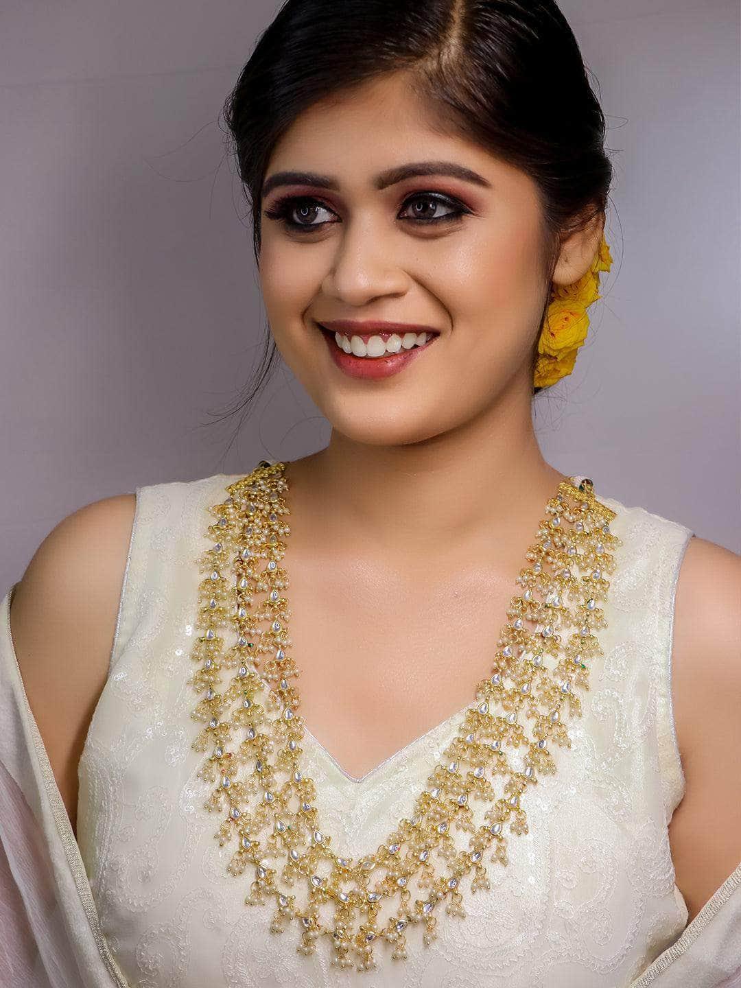 Ishhaara Layered Kundan Coral Necklace