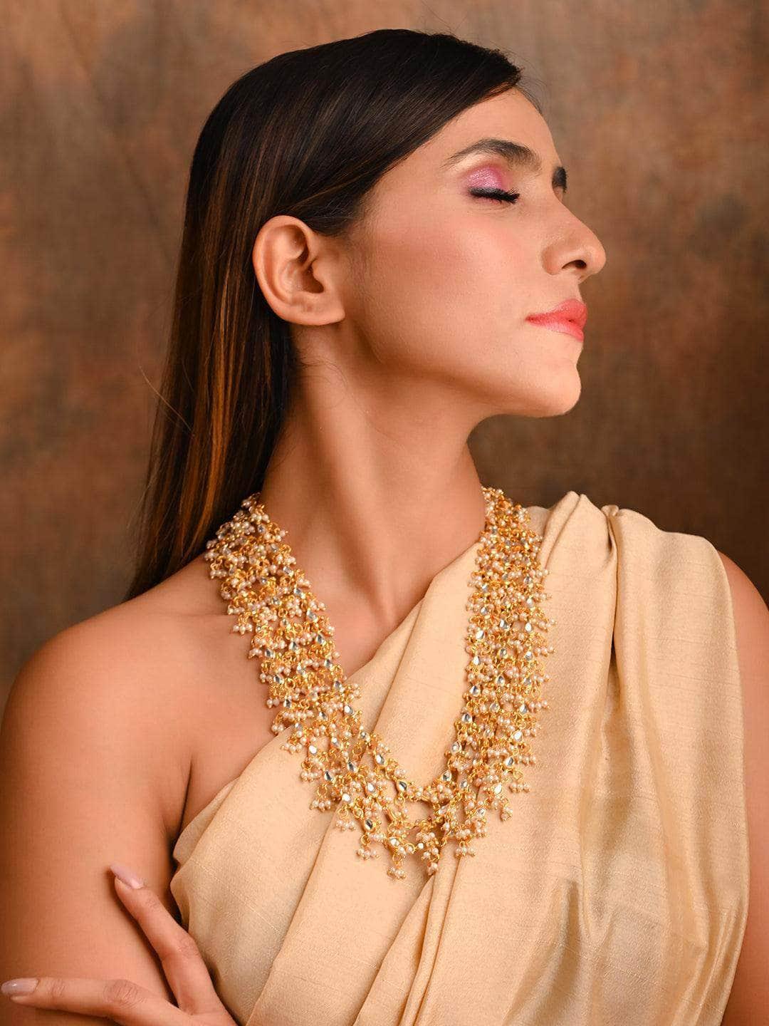 Ishhaara Layered Kundan Coral Necklace