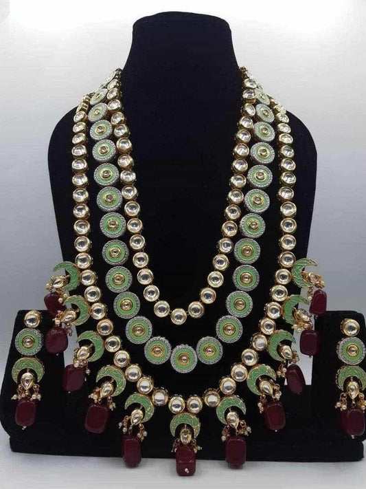 Ishhaara Layered Kundan Meena Set
