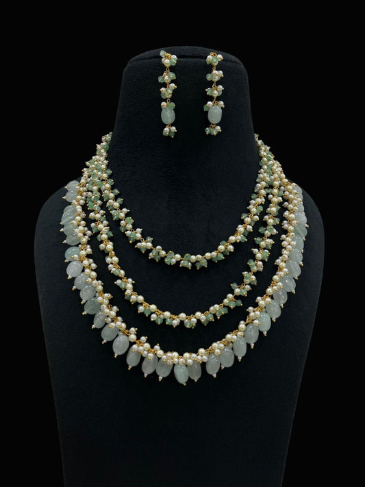 Ishhaara Layered Temple Necklace Set — handcrafted Indian jewellery