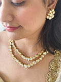 Ishhaara Layered Uncut Kundan Necklace Set