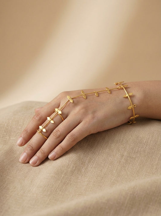 Ishhaara Leaf Vine Kashmiri Haath Phool