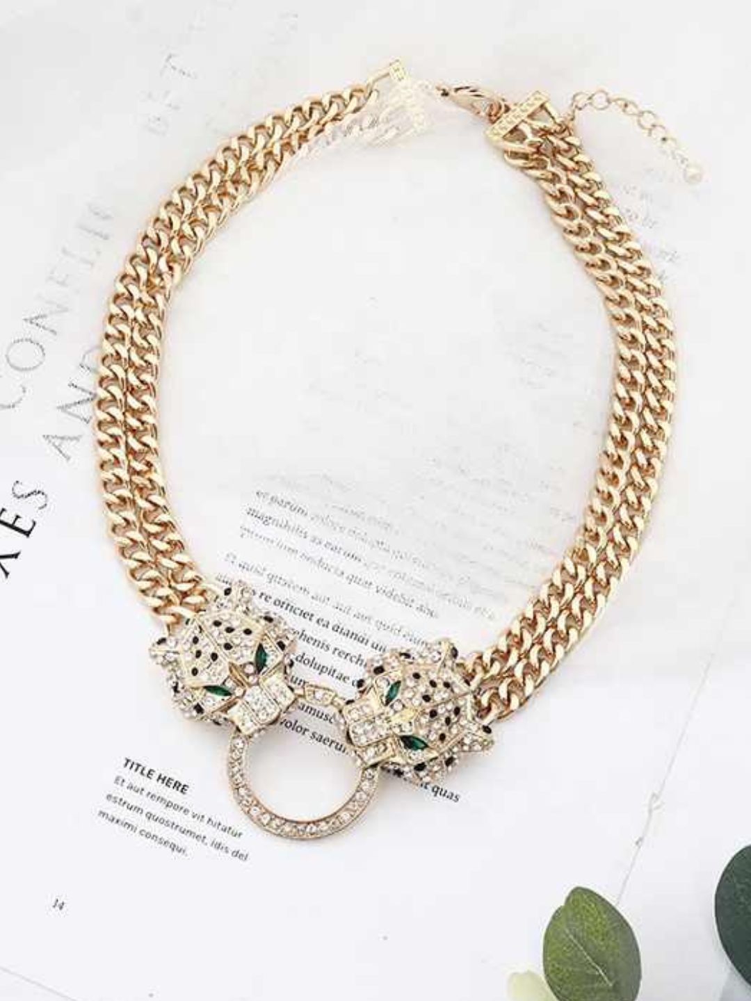 Ishhaara Leopard Luxe Necklace