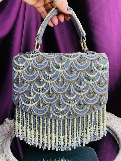 Ishhaara Drop Box Clutch Bag