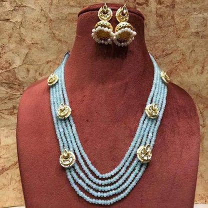 Ishhaara Onex Multi Drop Motif Necklace With Jumki