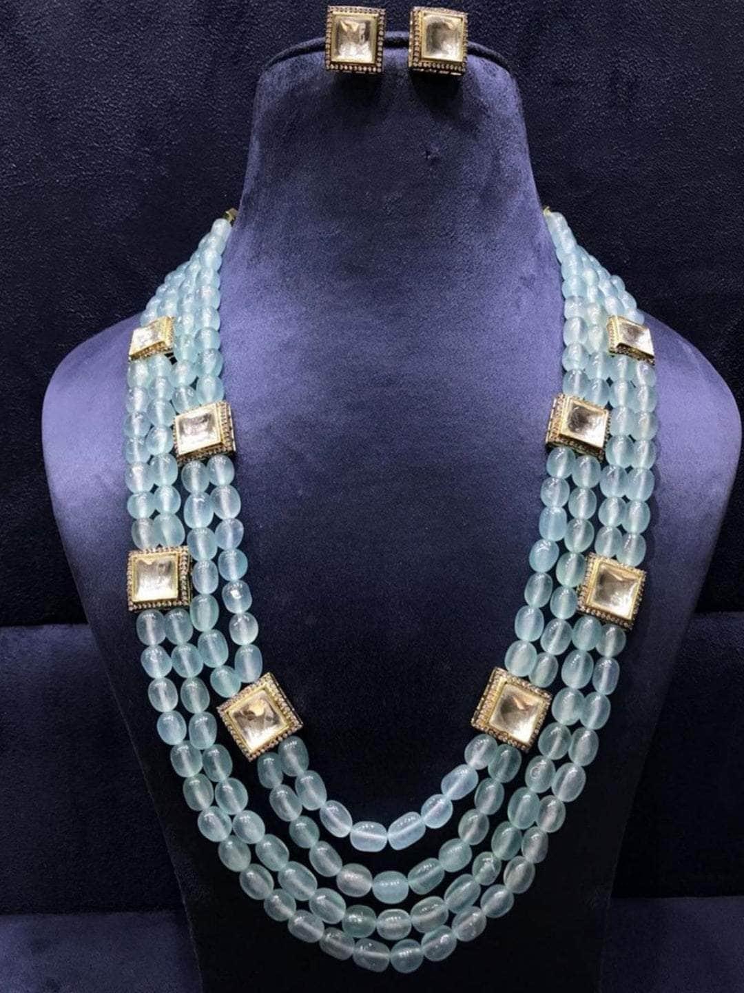 Ishhaara Polki Square Motif Necklace