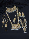 Ishhaara Premium Kundan Polki Studded Full Bridal Set