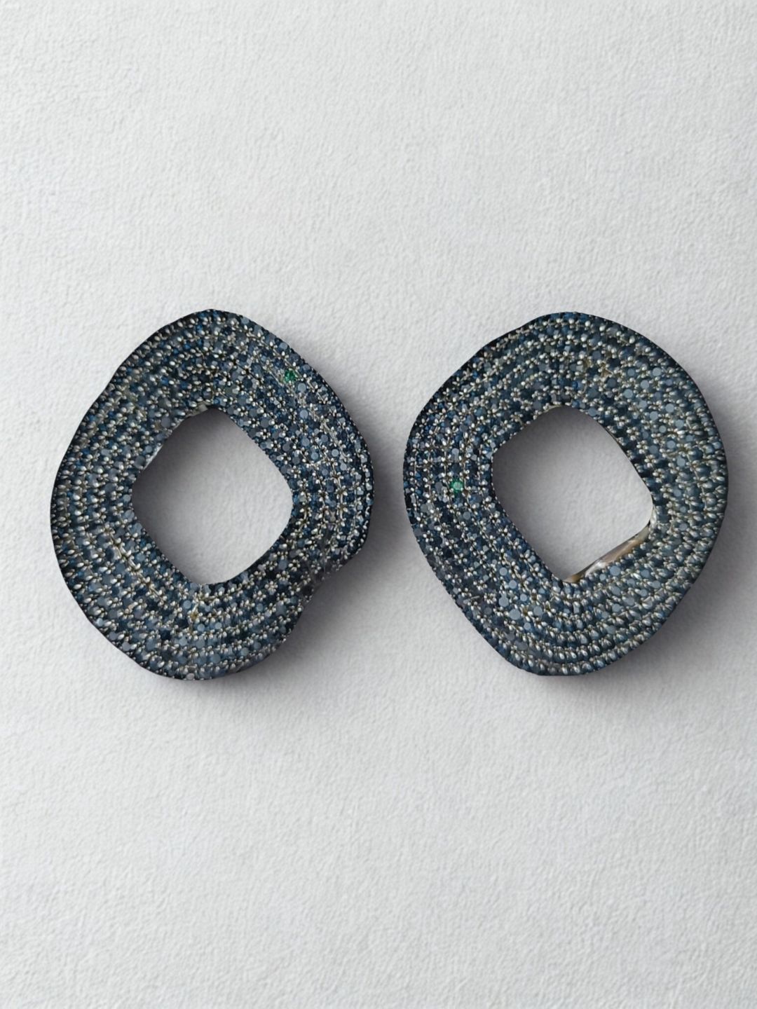 Ishhaara Light Blue Zircon Link Earrings