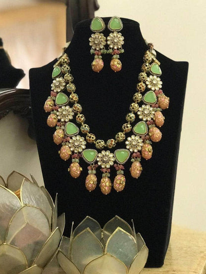 Ishhaara Colorful Layered Precious Stone Set