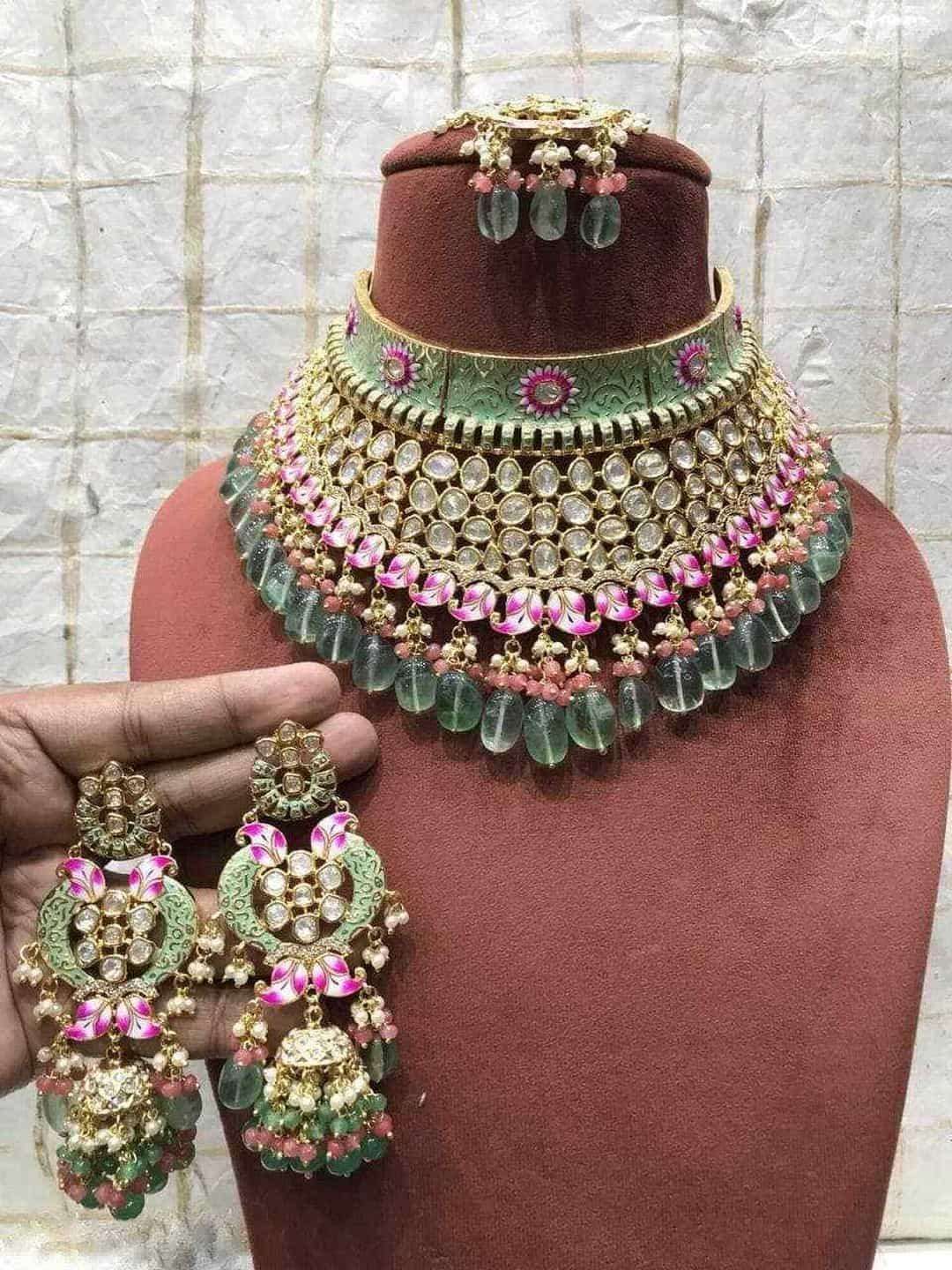 Ishhaara Hand Painted Pastel Choker