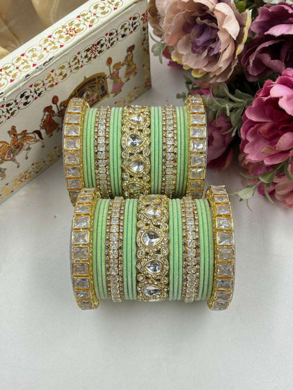 Ishhaara Light Green Punjabi Bridal Chooda
