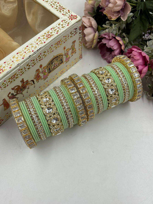 Ishhaara Light Green Punjabi Bridal Chooda
