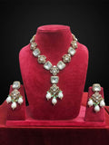 Ishhaara V Shaped Victorian Kundan Necklace Set