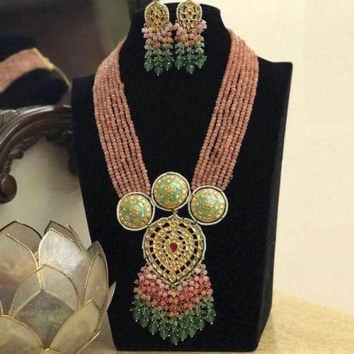 Ishhaara 3 Meena Round Kundan Drop Onex Set
