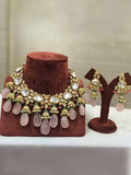 Ishhaara Light Pink Bridal Jumki Necklace