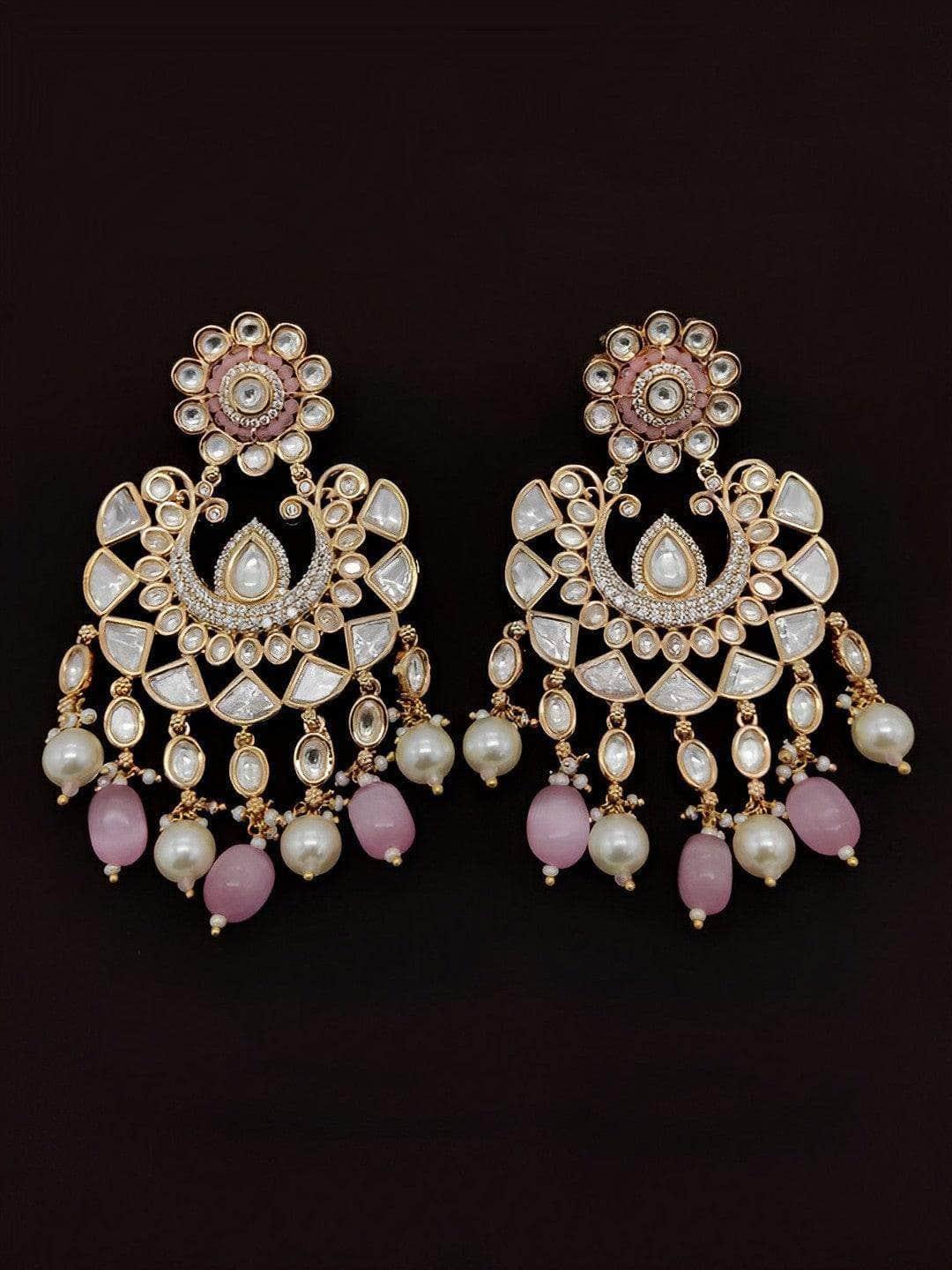 Ishhaara Full Stone Kundan Earrings