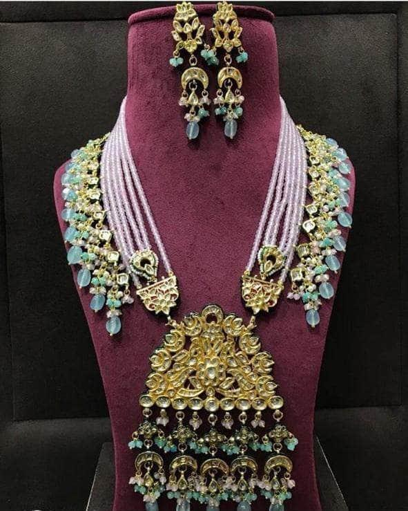 Ishhaara Triangular Pendant Rani Haar