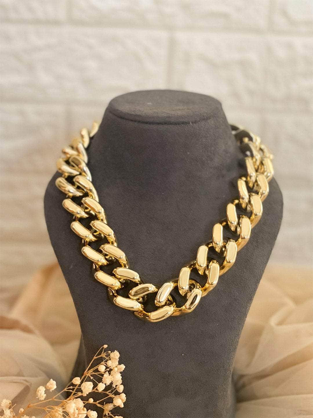 Ishhaara Lock Chain Statement Necklace