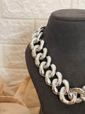 Ishhaara Lock Chain Statement Necklace