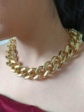 Ishhaara Lock Chain Statement Necklace