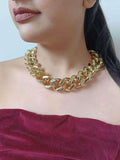 Ishhaara Lock Chain Statement Necklace