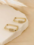 Ishhaara Lock Hoop Earrings