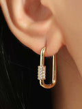 Ishhaara Lock Hoop Earrings