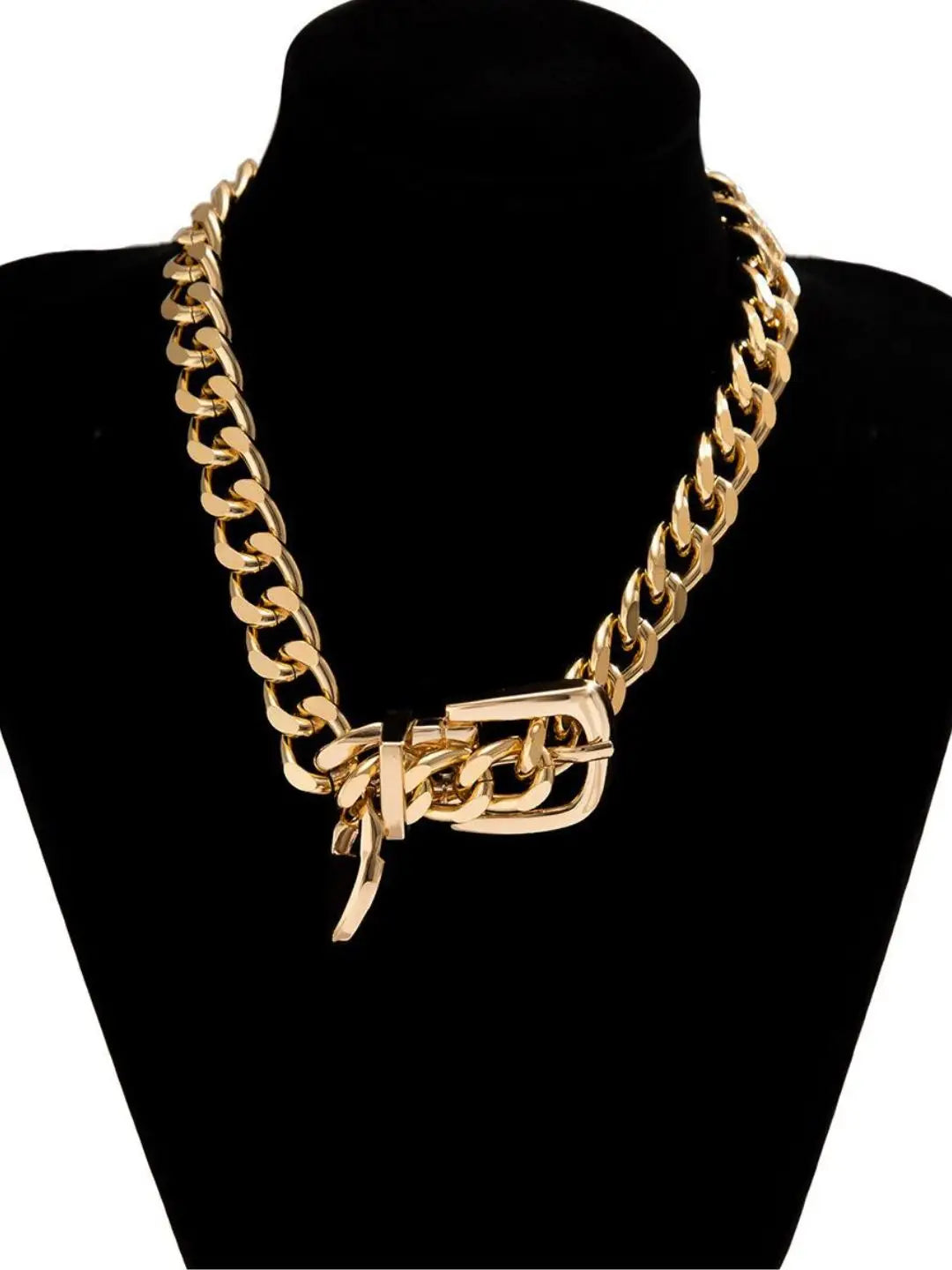 Ishhaara Lock Shaped Choker Necklace