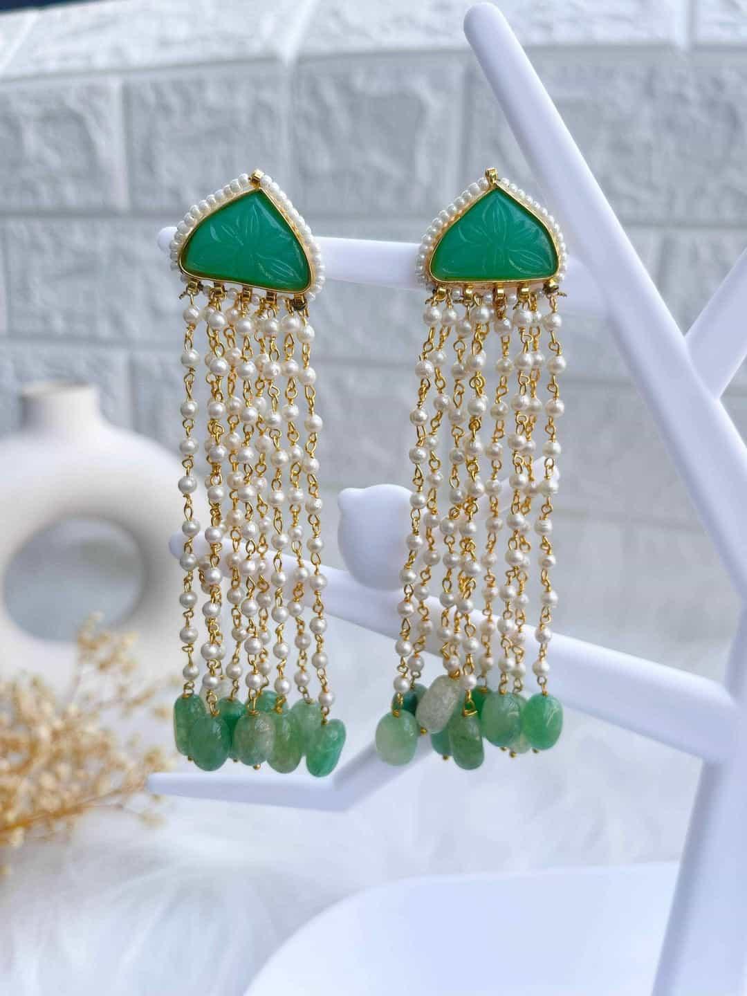 Ishhaara Long Chain Dangle Earrings