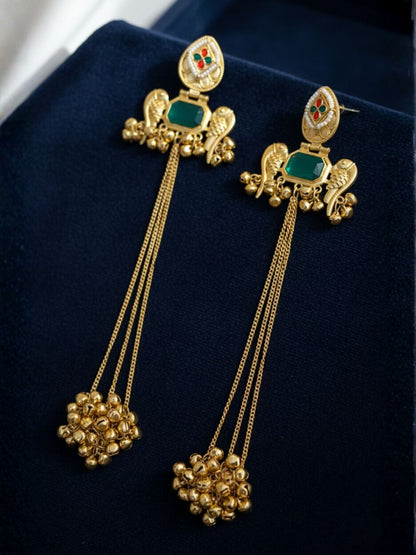Ishhaara Long Kashmiri Earrings