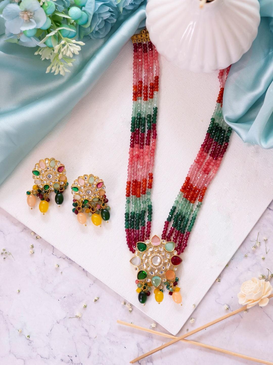 Ishhaara Long Navratna Set