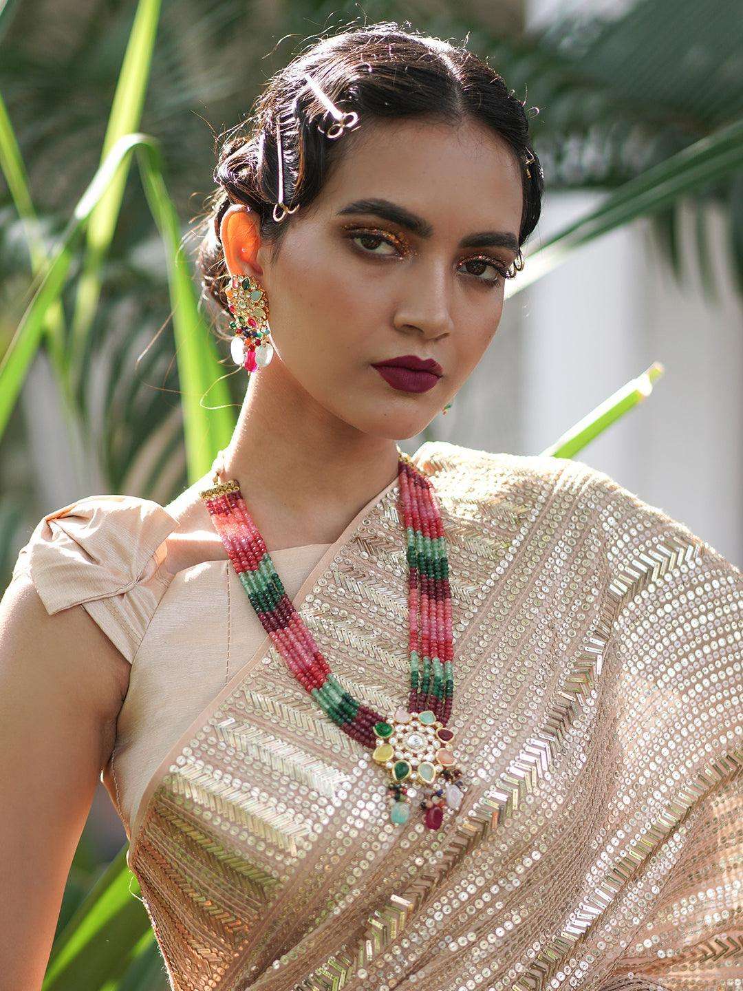 Ishhaara Long Navratna Set