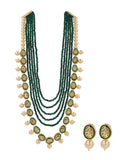 Ishhaara Long Onyx Kundan Necklace