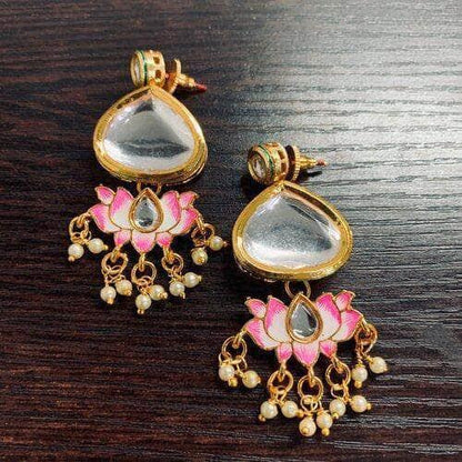 Ishhaara Lotus Motif Earring