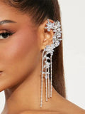 Ishhaara Lunar Stone Tassel Ear Cuff