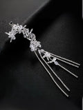 Ishhaara Lunar Stone Tassel Ear Cuff
