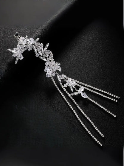 Ishhaara Lunar Stone Tassel Ear Cuff