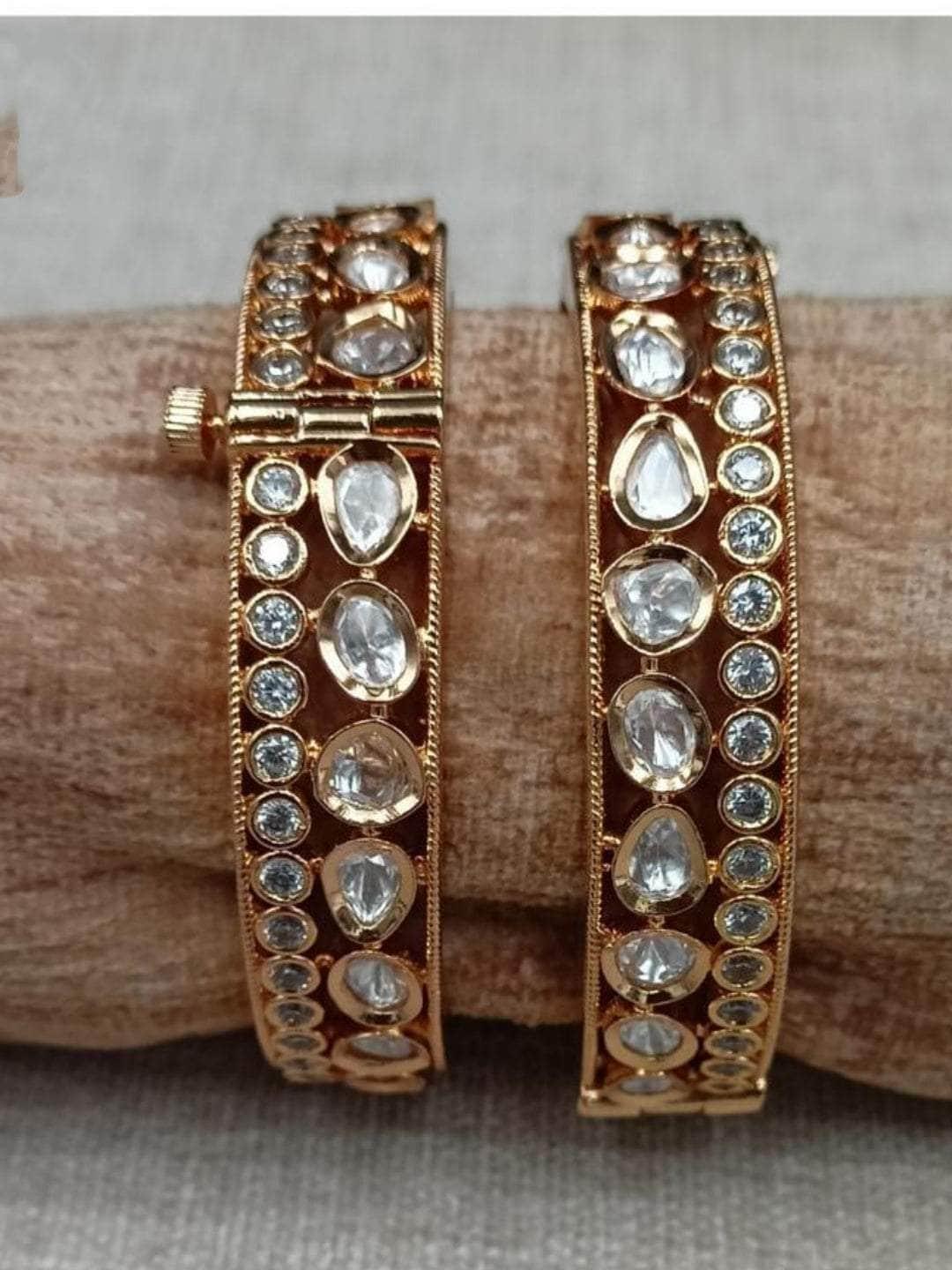 Ishhaara Madhuri Dixit In Double Layered Kundan Polki Bangle