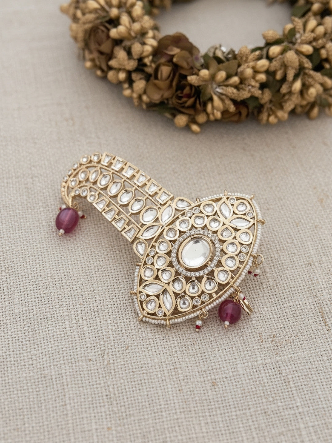 Ishhaara Maharaja Kundan Polki Kalangi