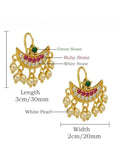 Ishhaara Maharashtrian Traditional Press Bugadi Clip On Earrings