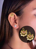 Ishhaara Maharashtrian Traditional Press Bugadi Clip On Earrings