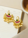 Ishhaara Maharashtrian Traditional Press Bugadi Clip On Earrings