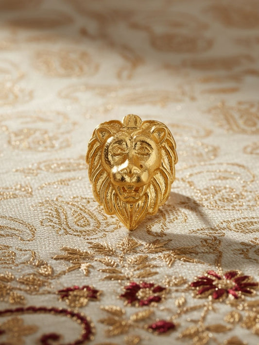 Ishhaara Majestic Lion Head Brooch