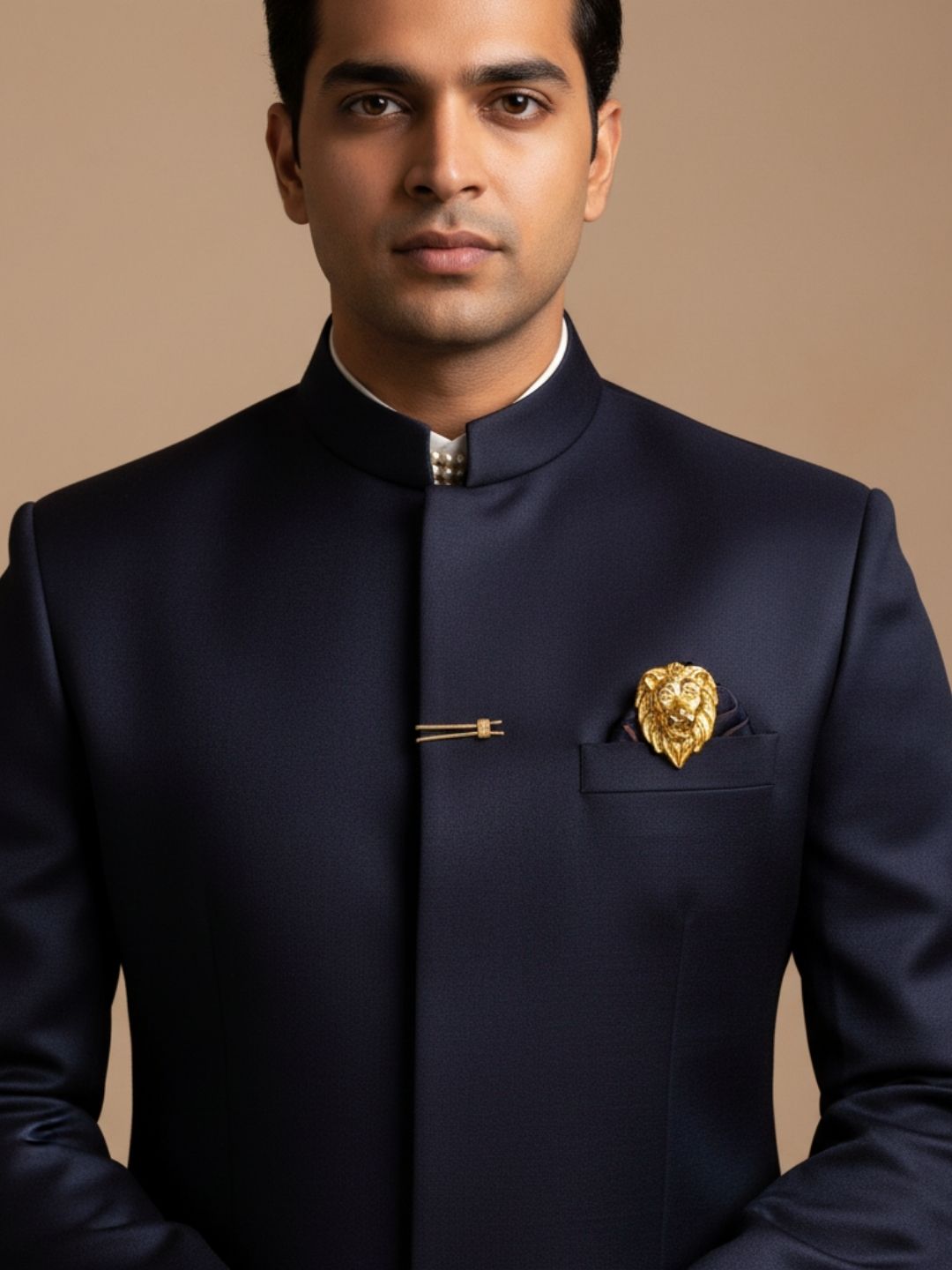 Ishhaara Majestic Lion Head Brooch