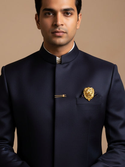 Ishhaara Majestic Lion Head Brooch