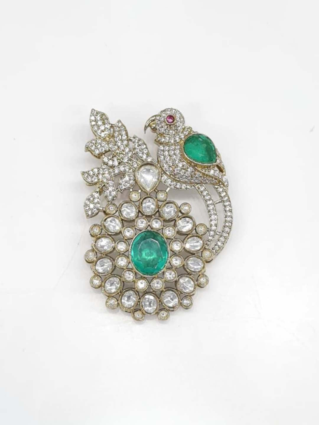 Ishhaara Majestic Peacock Brooch