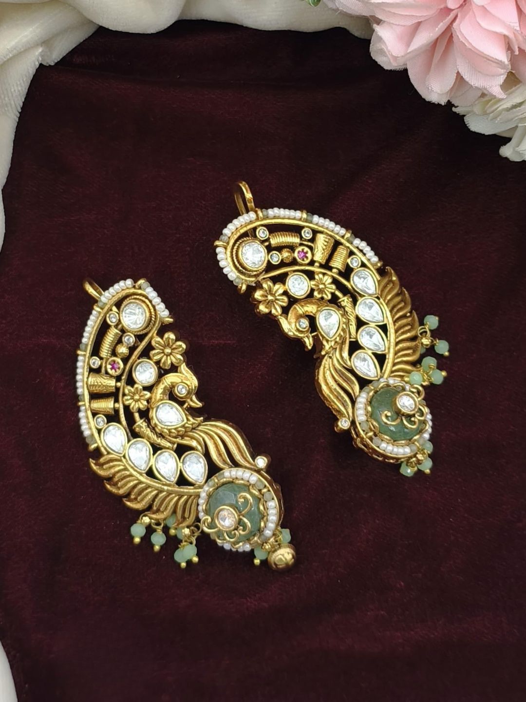 Ishhaara Majestic Peacock Earcuff Earring