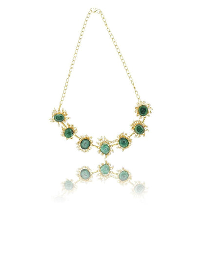 Ishhaara Malachite Choker Green